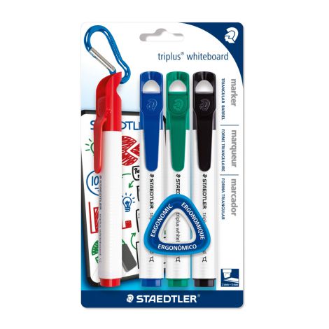Markery suchościeralne Staedtler Triplus 2.0mm, 4 kolory