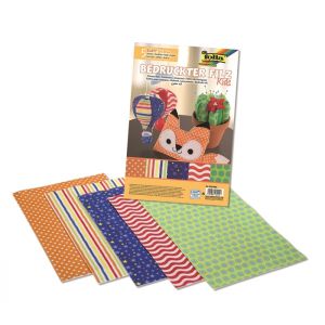 Filc dekoracyjny Folia z nadrukiem Kids, 5ark