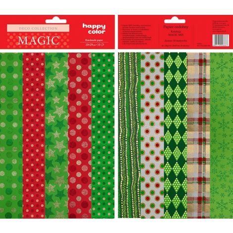 Papier Handmade Happy Color A4, Magic, 10szt