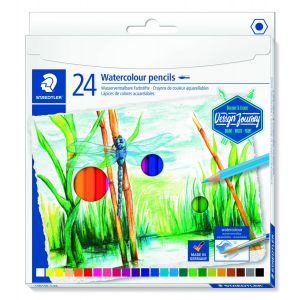 Kredki akwarelowe Staedtler Design Journey sześciokątne, 24 kolory