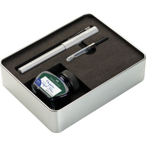 Zestaw Prezentowy Faber-Castell Grip 2011 (Pióro Wieczne + Konwerter + Atrament 30Ml)