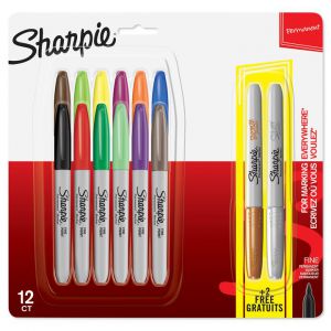 Markery permanentne Sharpie Fine, 14 kolorów