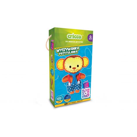 Zestaw Cricco Zrób To Sam Wyszywanka Przytulanka Małpka