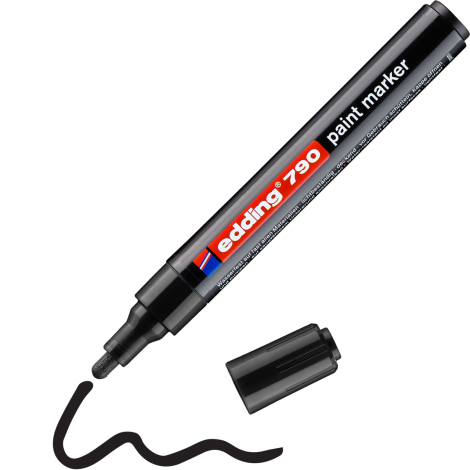 Marker olejowy Edding Lakierowy okrągły 2.0-3.0mm, Czarny - 4