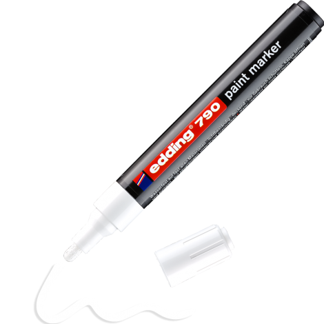Marker olejowy Edding Lakierowy okrągły 2.0-3.0mm, Biały - 4
