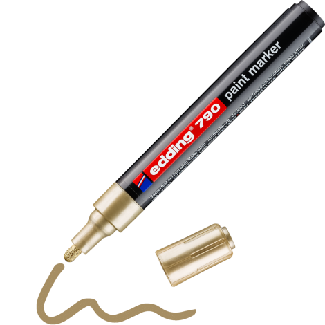 Marker olejowy Edding Lakierowy okrągły 2.0-3.0mm, Złoty - 4