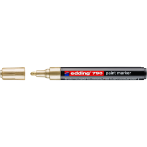 Marker olejowy Edding Lakierowy okrągły 2.0-3.0mm, Złoty