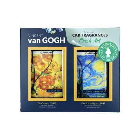Komplet dwóch zapachów samochodowych - V. van Gogh, Vanilla Sun i Citrus Impression - 2