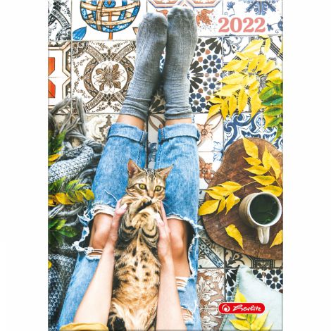 2024 Kalendarz Herlitz Dzienny Flat Lay A5