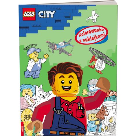 Książeczka LEGO City Kolorowanka z naklejkami Ameet
