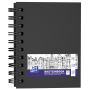 Szkicownik Oxford Sketchbook Podwójna Spirala A6/80 Czarny - 2
