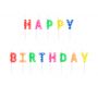 Świeczki urodzinowe Happy Birthday, mix kolorów, 2,5 cm, 13 sztuk - 2