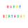 Świeczki urodzinowe Happy Birthday, mix kolorów, 2,5 cm, 13 sztuk