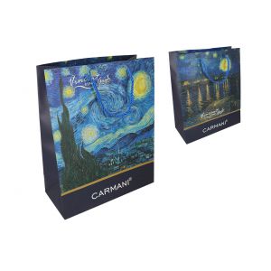 Torebka prezentowa 25x20x10cm - V. van Gogh, Gwiaździsta Noc