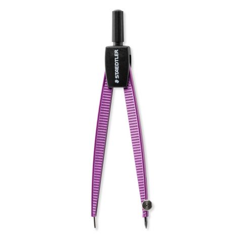 Cyrkiel Staedtler szkolny, z etui na grafity, fioletowy - 2