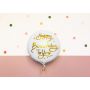 Balon foliowy Happy Birthday To You, 35 cm, biały - 3