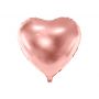 Balon foliowy Serce, 45cm, różowe złoto - 2