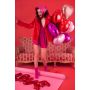 Balon foliowy Serce, 45cm, różowe złoto - 9