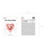 Balon foliowy Serce, 45cm, różowe złoto - 3