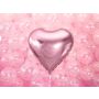 Balon foliowy Serce, 61cm, jasny róż - 5