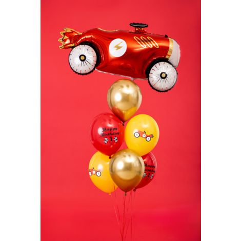 Balony Happy Birthday, 30cm, mix kolorów, 6 sztuk - 2
