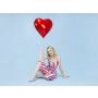 Balon foliowy Serce, 61cm, czerwony - 3