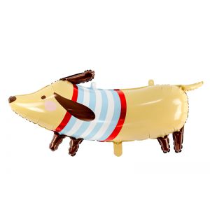 Balon foliowy Jamnik, 92 x 40 cm, mix