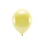 Balony Eco metalizowane, 26cm, jasny złoty, 10 sztuk - 2