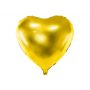 Balon foliowy Serce, 45cm, złoty - 2