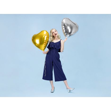 Balon foliowy Serce, 61cm, złoty - 3