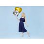 Balon foliowy Serce, 61cm, złoty - 5