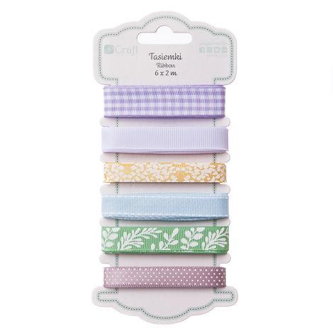 Tasiemki satynowe dpCraft Lilac, 6x2m