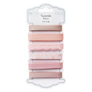 Tasiemki satynowe dpCraft Nudes, 6x2m