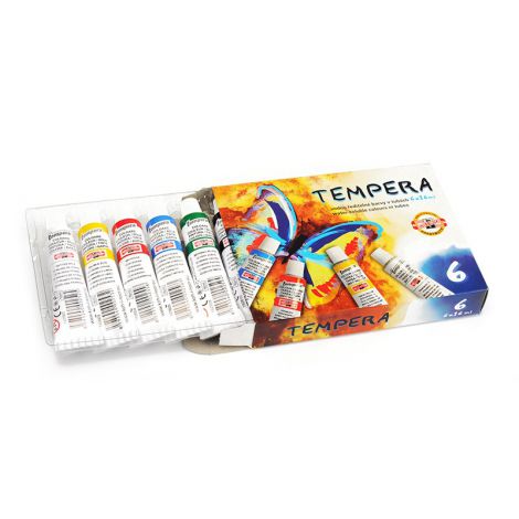 Farby Tempera Koh-i-Noor, 6 kolorów x 16ml - 2