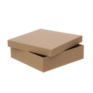 Pudełko Tekturowe, 23,5x23,5x6,5cm - Kraft