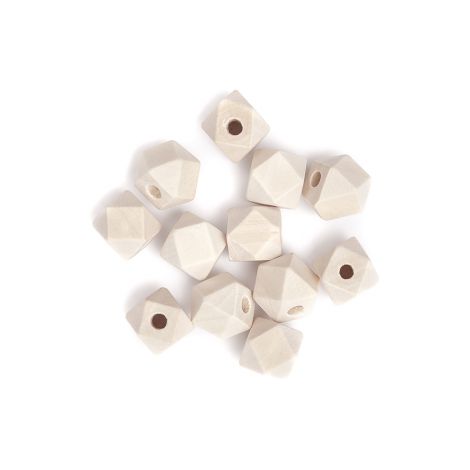 Koraliki drewniane dpCraft Geometryczne 12mm, 12szt