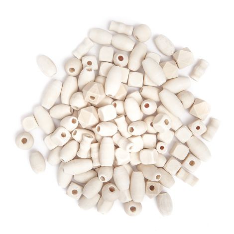 Koraliki drewniane dpCraft Mix 50g