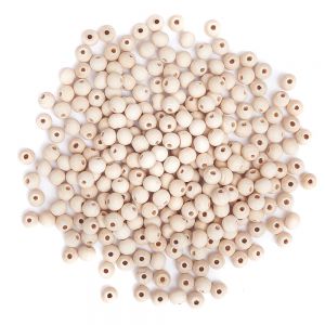 Koraliki drewniane dpCraft Kulki 8mm, 40g