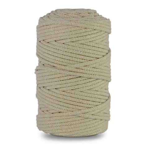 Sznurek do Makramy dpCraft Pleciony 5mm x 100m, Jasny Beżowy