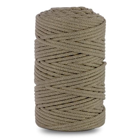 Sznurek do Makramy dpCraft Pleciony 5mm x 100m, Ciemny Beżowy