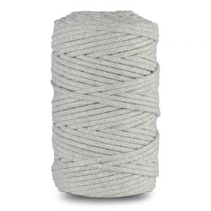 Sznurek do Makramy dpCraft Pleciony 5mm x 100m, Jasny Szary