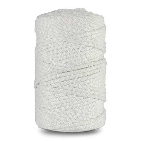 Sznurek do Makramy dpCraft Pleciony 5mm x 100m, Biały
