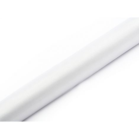 Organza w rolce Akces 36cm x 9m, Gładka Biała