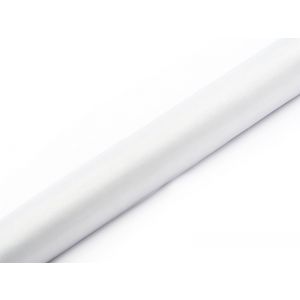 Organza w rolce Akces 36cm x 9m, Gładka Biała