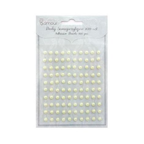 Kryształki samoprzylepne dpCraft 5mm, 100szt, Lemon - 2
