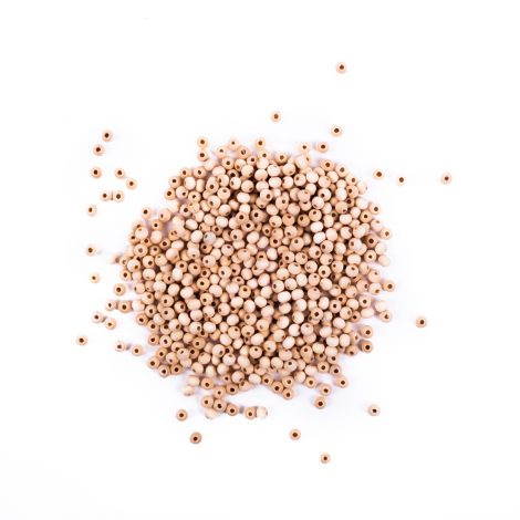 Koraliki drewniane dpCraft Kulki 6mm, 40g