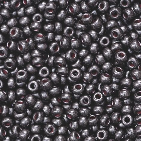 Koraliki szklane Knorr Prandell 2.5mm, Antracytowe perłowe
