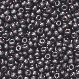 Koraliki szklane Knorr Prandell 2.5mm, Antracytowe perłowe