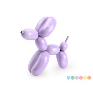 Balony modeliny pastelowe z pompką, 5 x 130 cm, mix kolorów, 30 sztuk