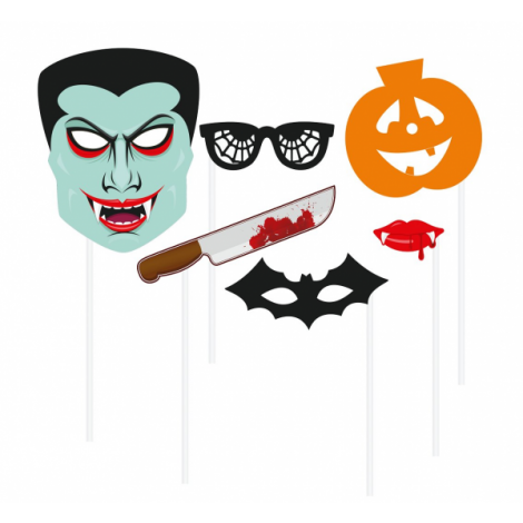 Rekwizyty do zdjęć "Halloween", 6 elementów